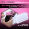 Pink Power Mini Cordless Hot Glue Gun Kit with Stand – 20 Sticks, Battery Powered, Wireless, Fast Heating, USB Rechargeable, Portable Glue Gun for DIY Crafts, Home Repairs, and School Projects